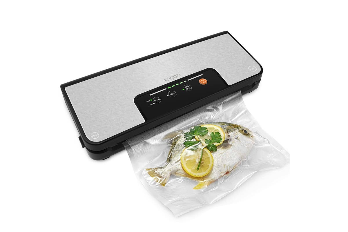 Kogan Food Vacuum Sealer with Built-In Roll Storage image