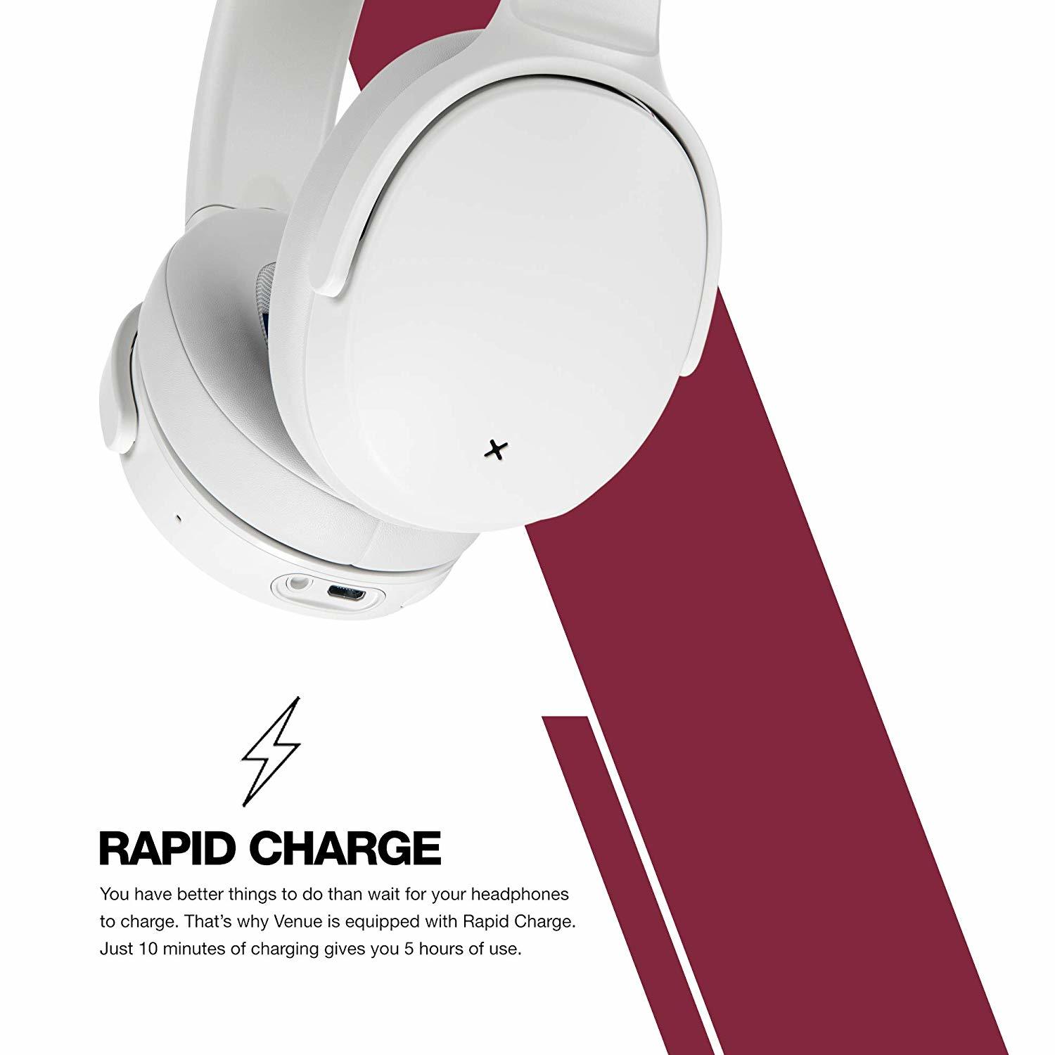 Skullcandy: Venue Noise Cancelling Headphones - Vice/Grey/Crimson