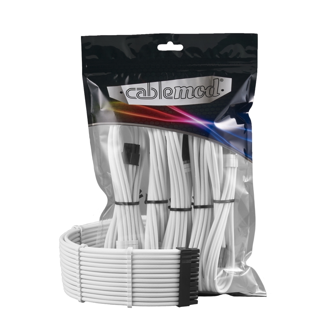 CableMod PRO ModMesh Cable Extension Kit White at Mighty Ape Australia