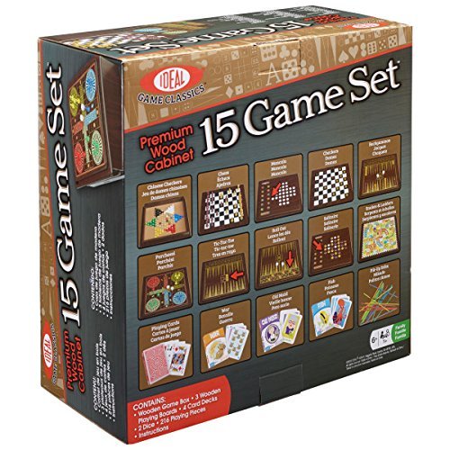 Ideal: Premium Wood Cabinet - 15 Game Set image