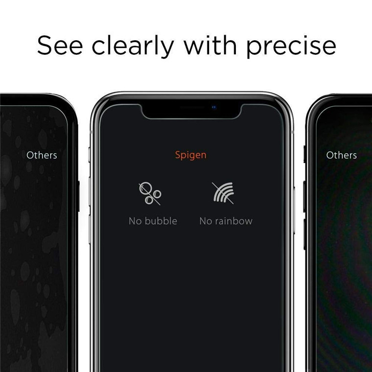 Spigen: Premium Tempered Glass Screen Protector - For iPhone XR/ iPhone 11 image