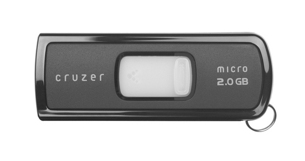 SanDisk Cruzer Micro USB Flash Drive 2048MB U3 image