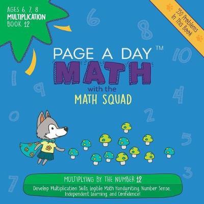 Page a Day Math Multiplication Book 12 by Janice Auerbach image