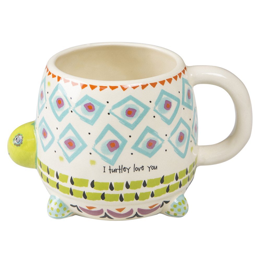 Natural Life: Ceramic Folk Mug - Turtley Love You