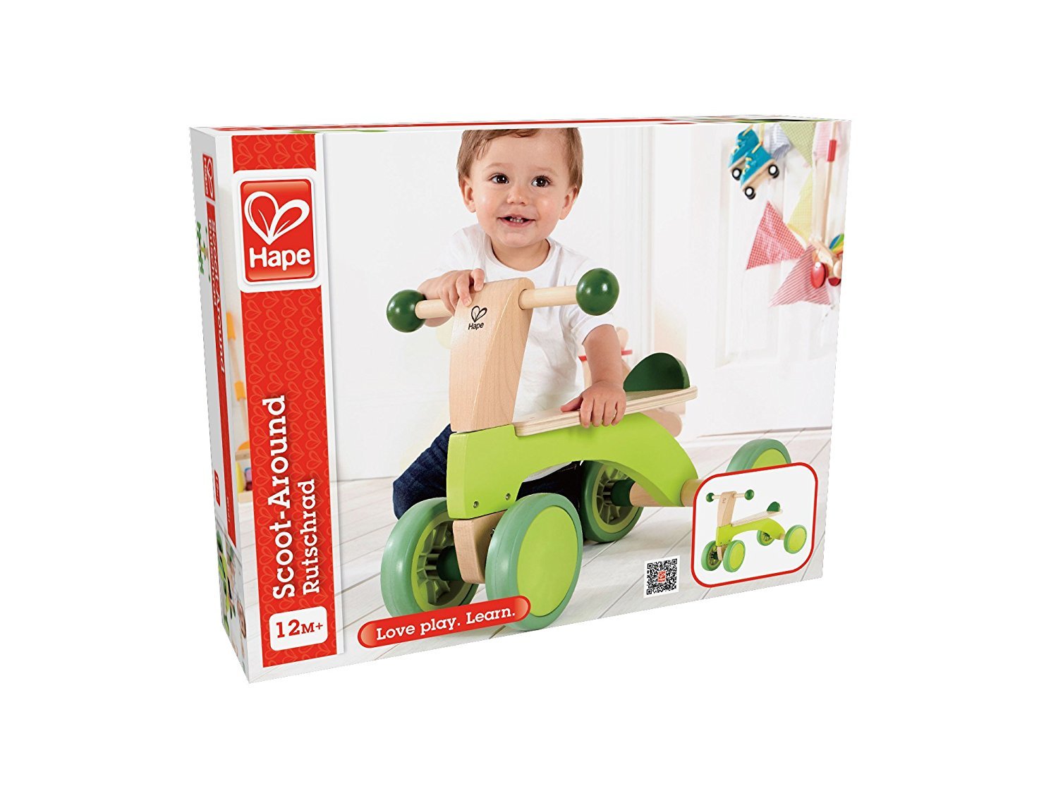 Hape: Scoot-Around Wooden Ride On image