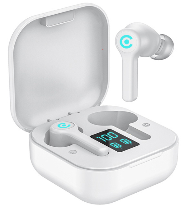 TWS Earphone LED Headphone & Charging Case Chalk White at Mighty Ape NZ