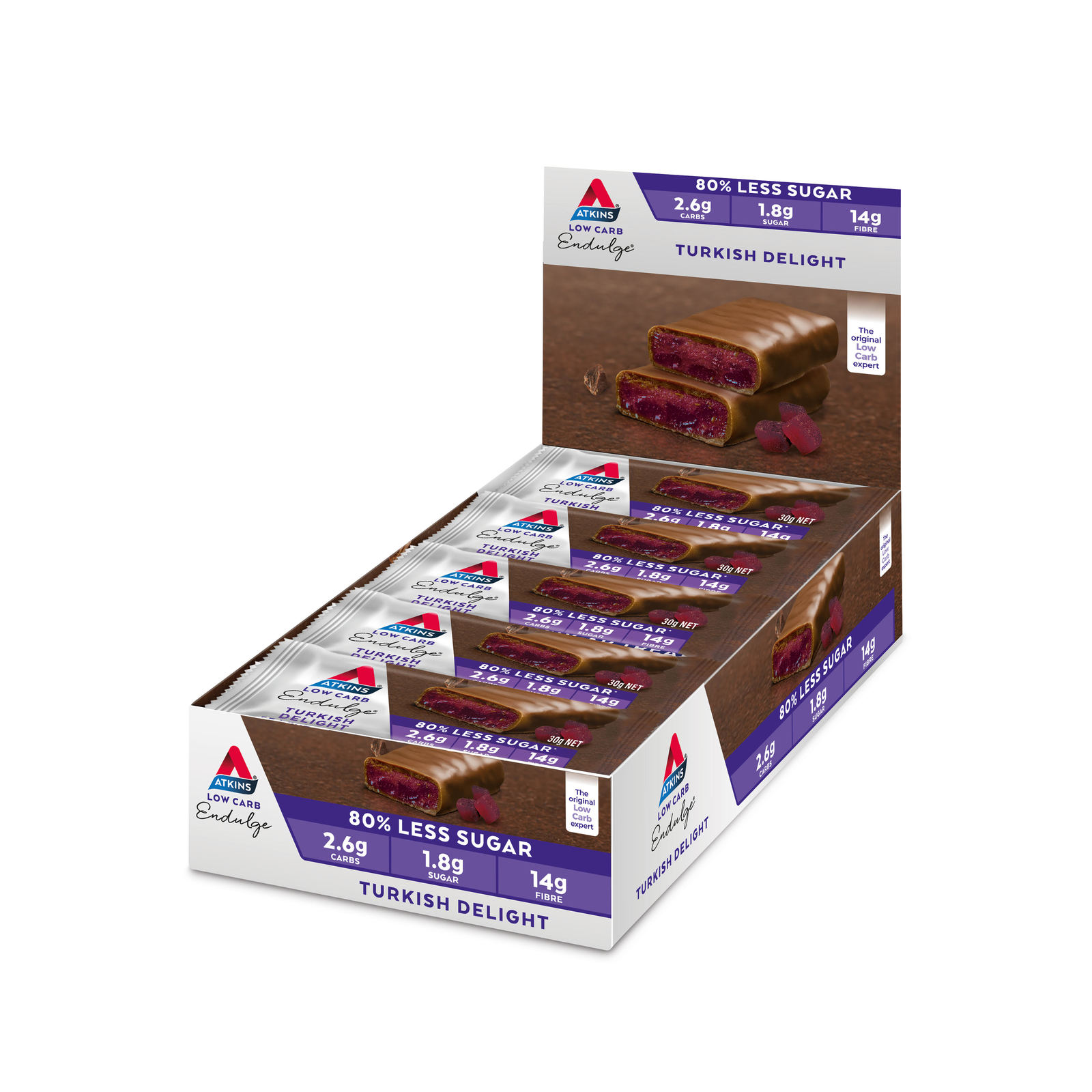 Atkins Endulge Turkish Delight Bar 30g (Box of 15) image