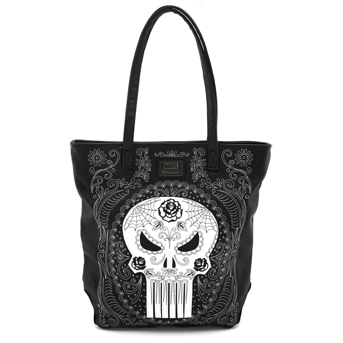 Loungefly Marvel Punisher Sugar Skull Tote image