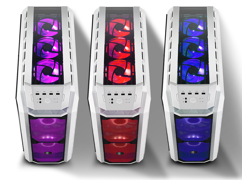 Cooler Master MasterCase H500P Gaming Chassis - Mesh White image