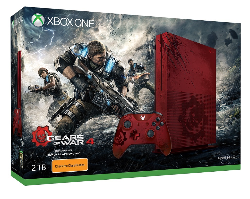 Xbox One S 2TB Gears of War 4 Limited Edition Console for Xbox One image