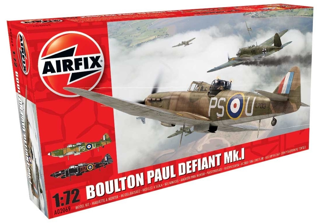Airfix 1:72 Boulon Paul Defiant MK1 - Model Kit image