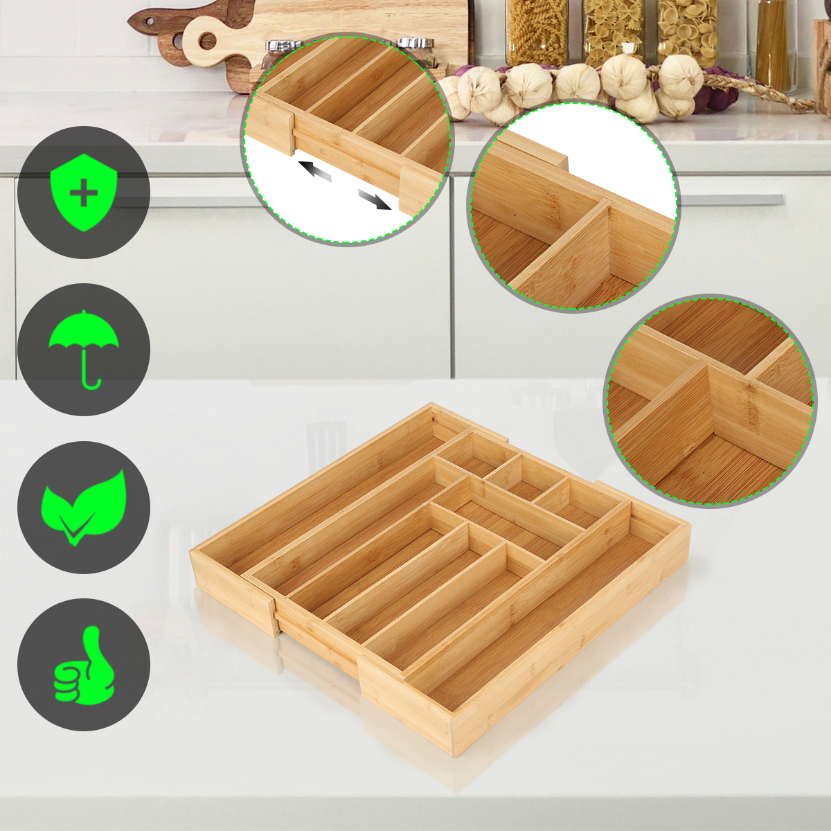 Bamboo Cutlery Tray at Mighty Ape NZ