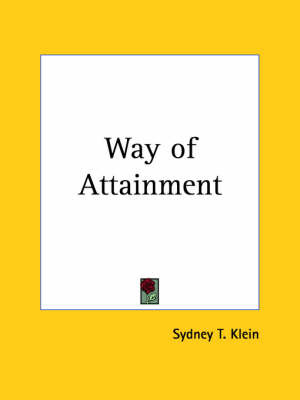 Way of Attainment (1924) by Sydney T Klein image