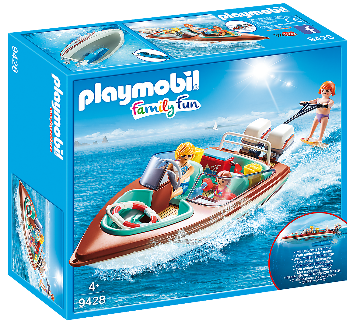 Playmobil: Family Fun - Speedboat & Underwater Motor (9428) image