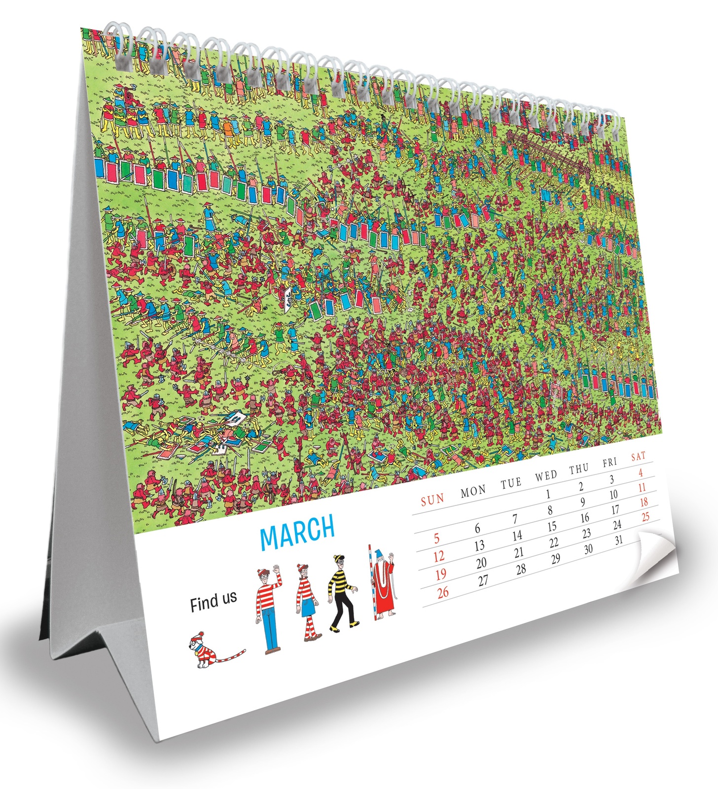 Buy Where's Wally 2023 Single View Desk Calendar at Mighty Ape NZ