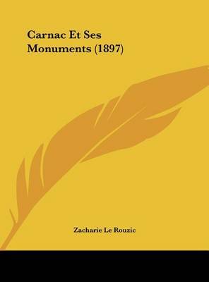 Carnac Et Ses Monuments (1897) by Zacharie Le Rouzic image