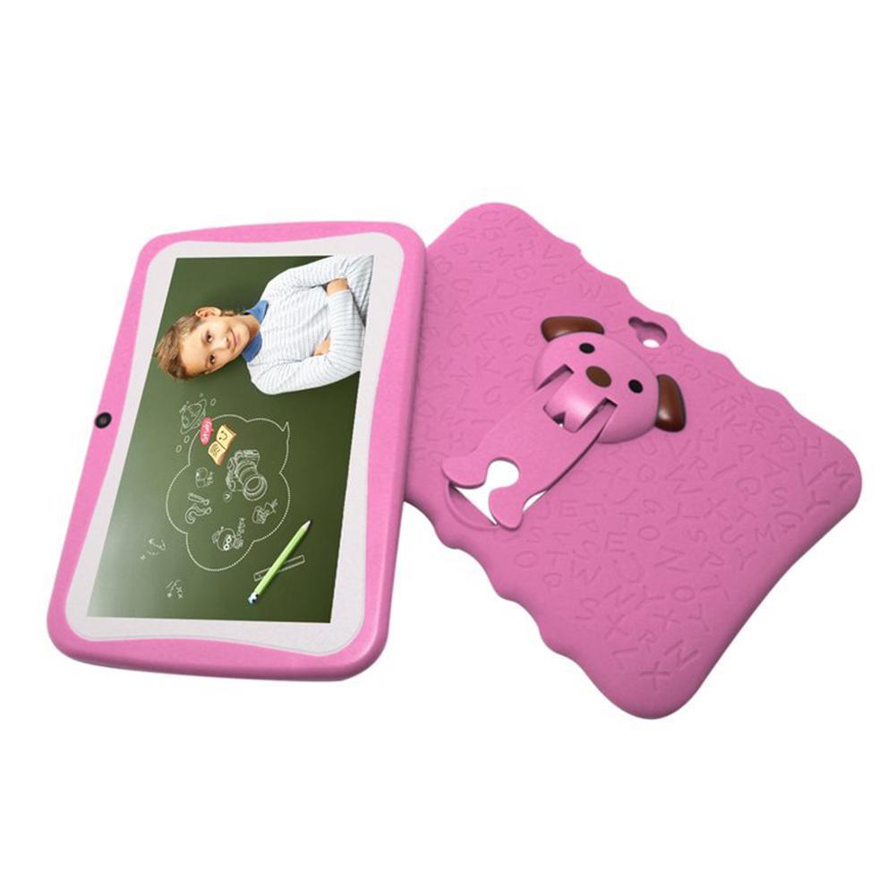 Kids 7-Inch Android Tablet with Protective Case - Pink