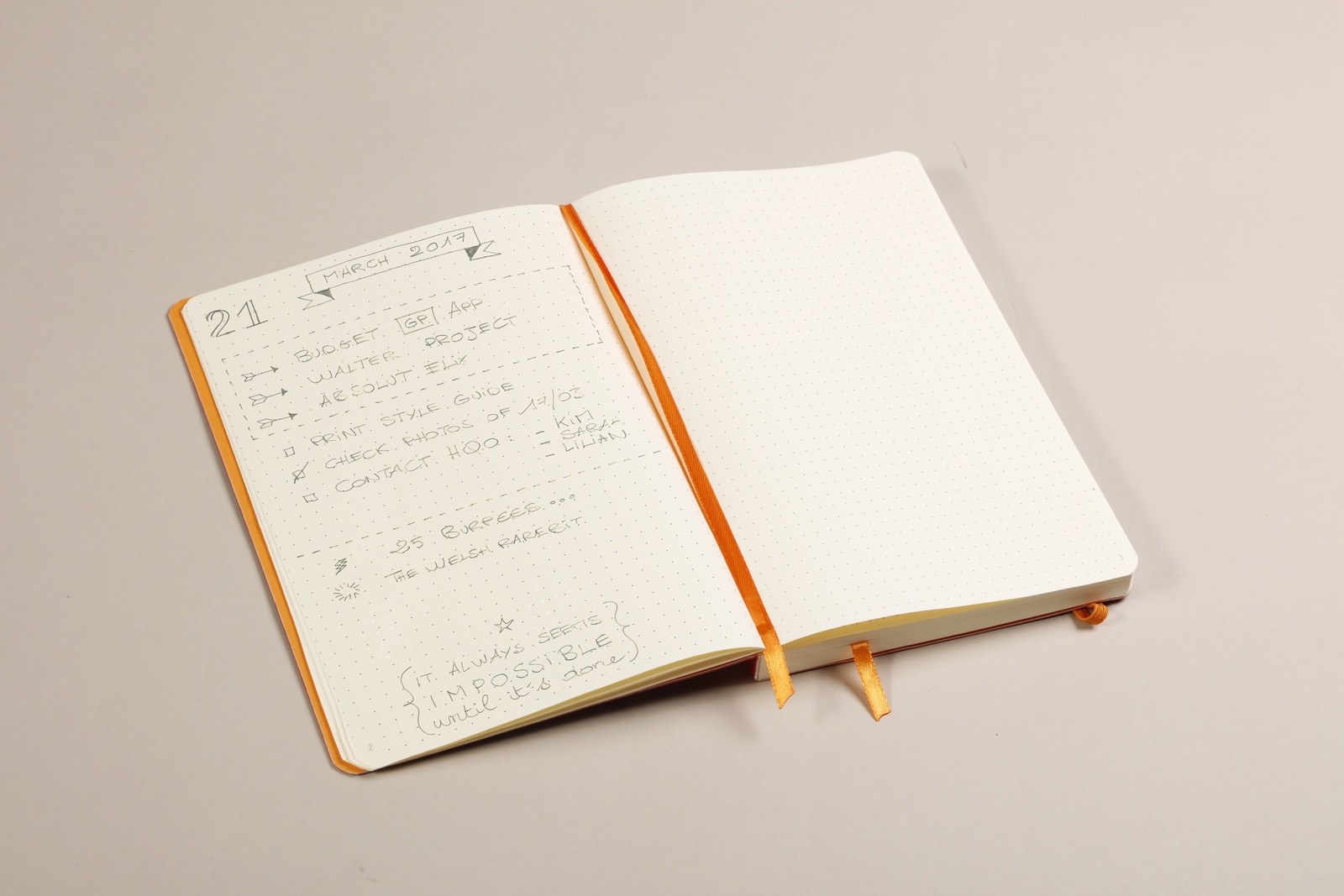 Rhodiarama A5 Goalbook Dot Grid - Raspberry image