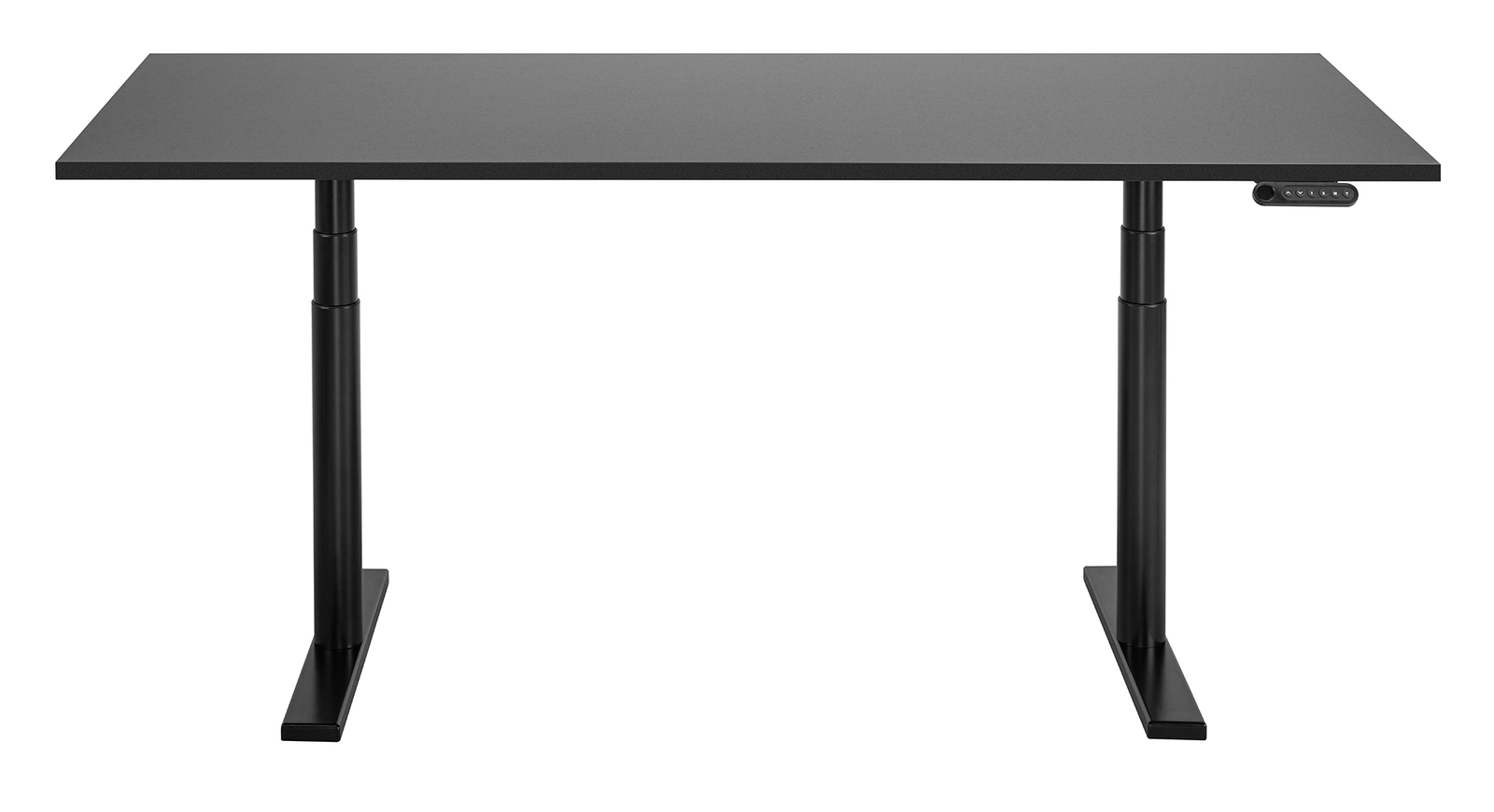 Buy Gorilla Office Height Adjustable Desk Black/Oak at Mighty Ape NZ