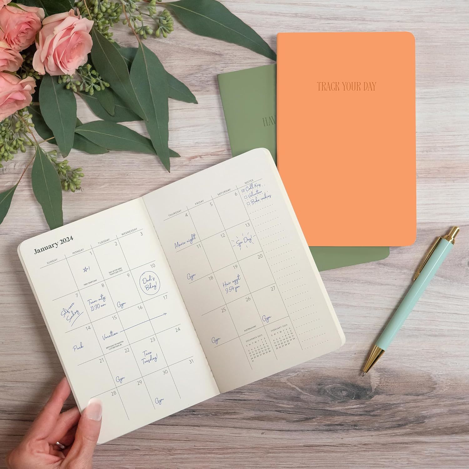 Buy Orange Circle Studio Monthly Planner Trio 2024 Flower Market at