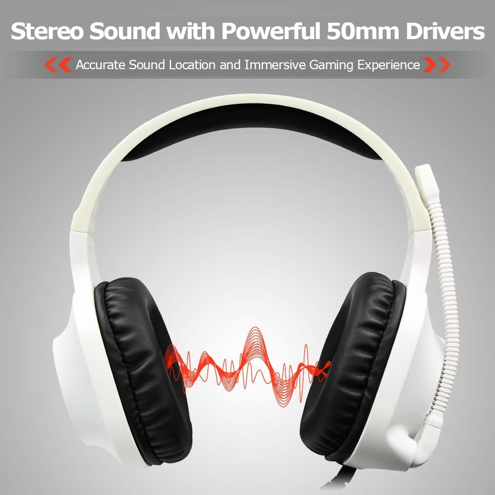 SADES Spirits Universal Gaming Headset (White) for Switch, PC, PS4, Xbox One image