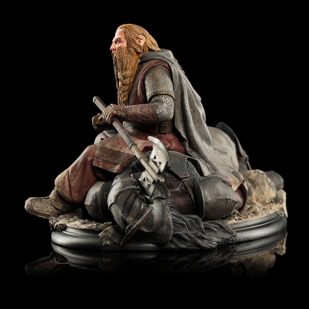 Lord of the Rings: Gimli the Dwarf on Uruk-hai - Miniature Figure image