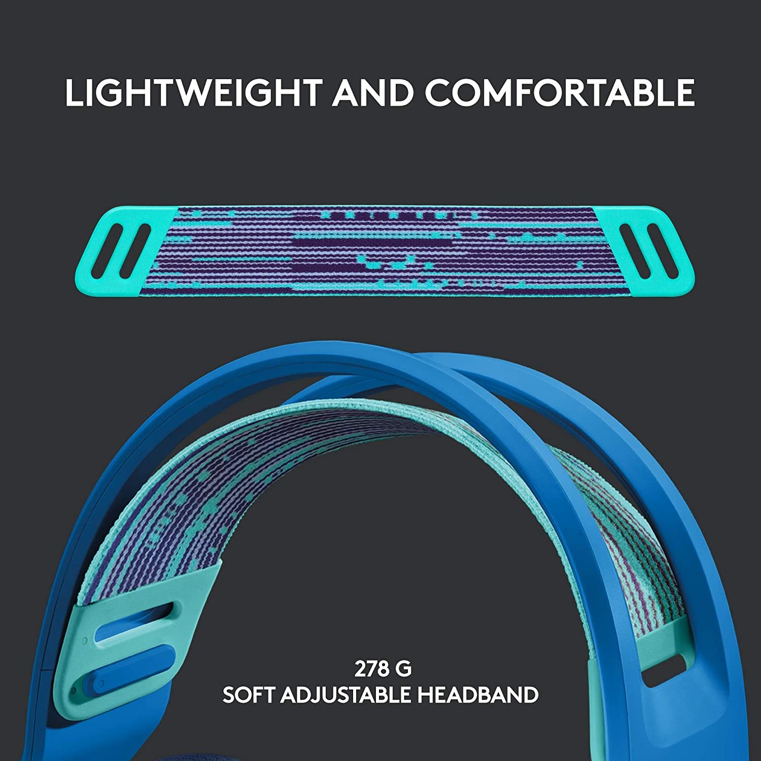 Logitech G733 LIGHTSPEED Wireless RGB Gaming Headset - Blue for PC, PS4 image