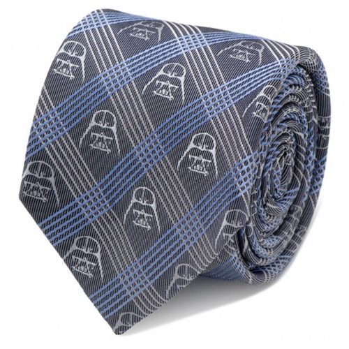 Star Wars: Darth Vader Blue Plaid Italian Silk Tie image