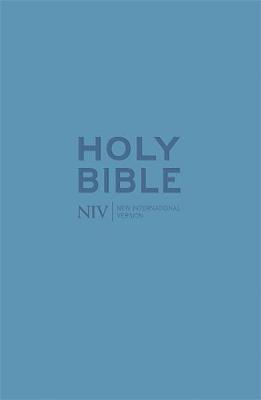 NIV Pocket Cyan Soft-tone Bible with Zip image