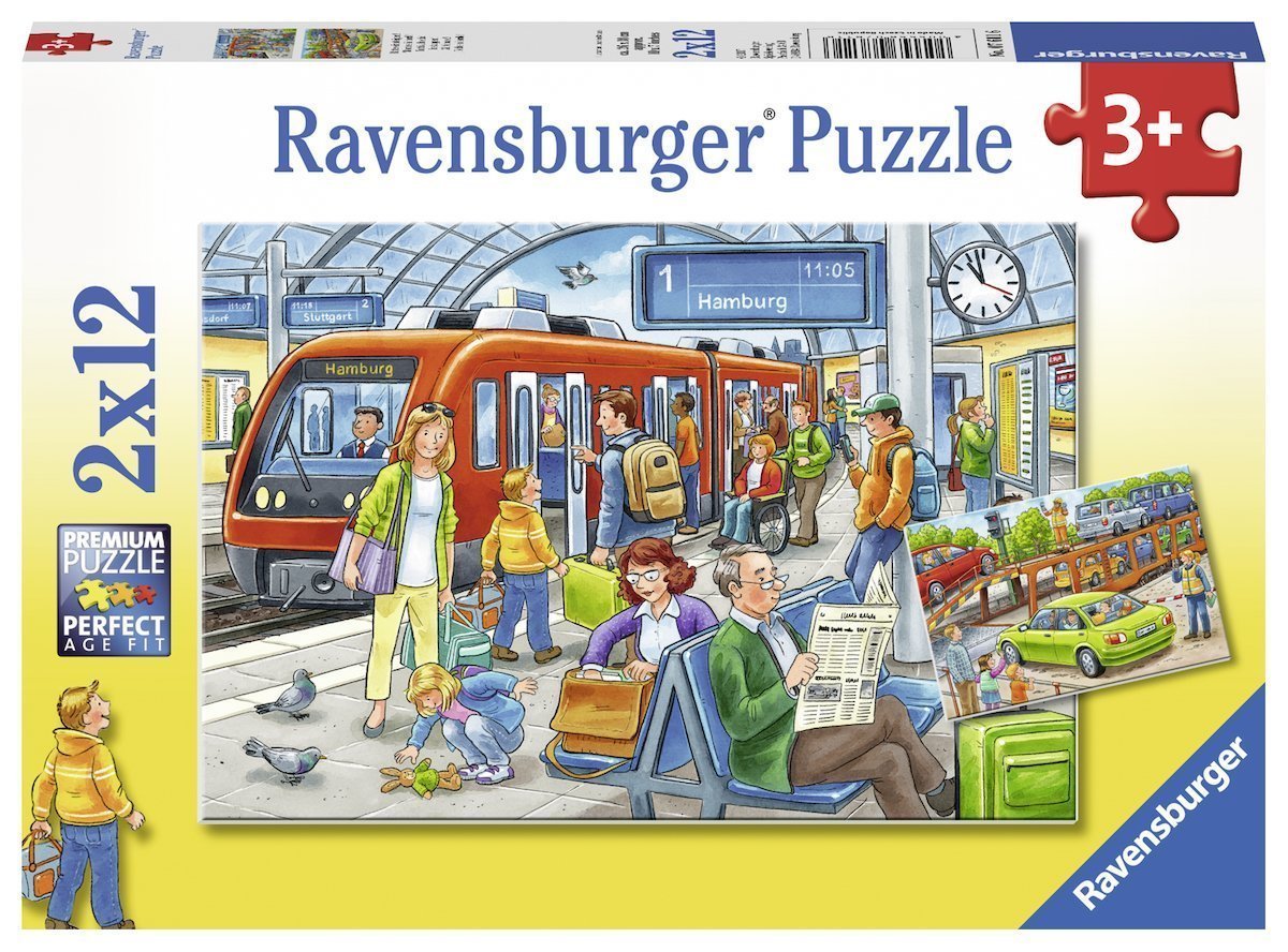 Ravensburger : Please get In! Puzzle 2x12pc