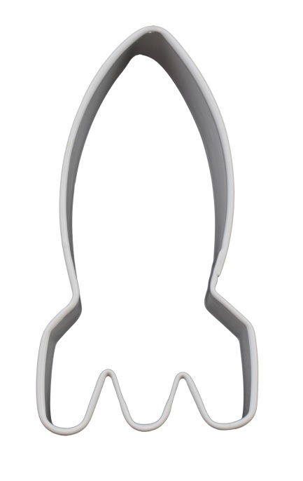 Rocket Cookie Cutter 10.5cm - White image