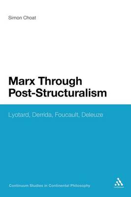 Marx Through Post-Structuralism by Simon Choat image