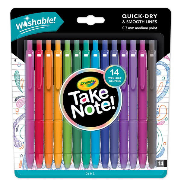 Crayola: Take Note - Washable Gel Pens (14pc) image