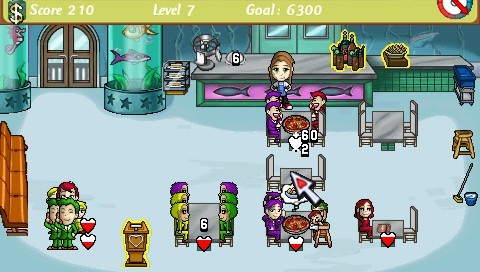 Diner Dash on PSP