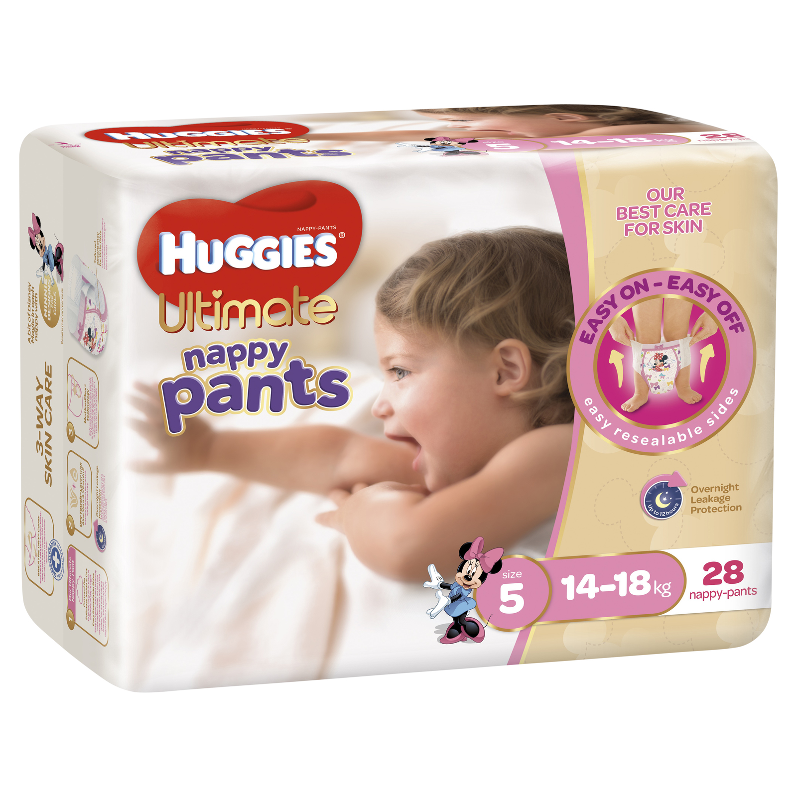 Buy Huggies Ultimate Nappy Pants Bulk Walker Girl 1418kgs (28) at