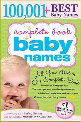 The Complete Book of Baby Names by Lesley Bolton image