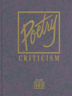 Poetry Criticism, Volume 103 image