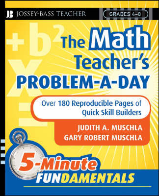The Math Teacher's Problem-a-Day, Grades 4-8 by Judith A Muschla image