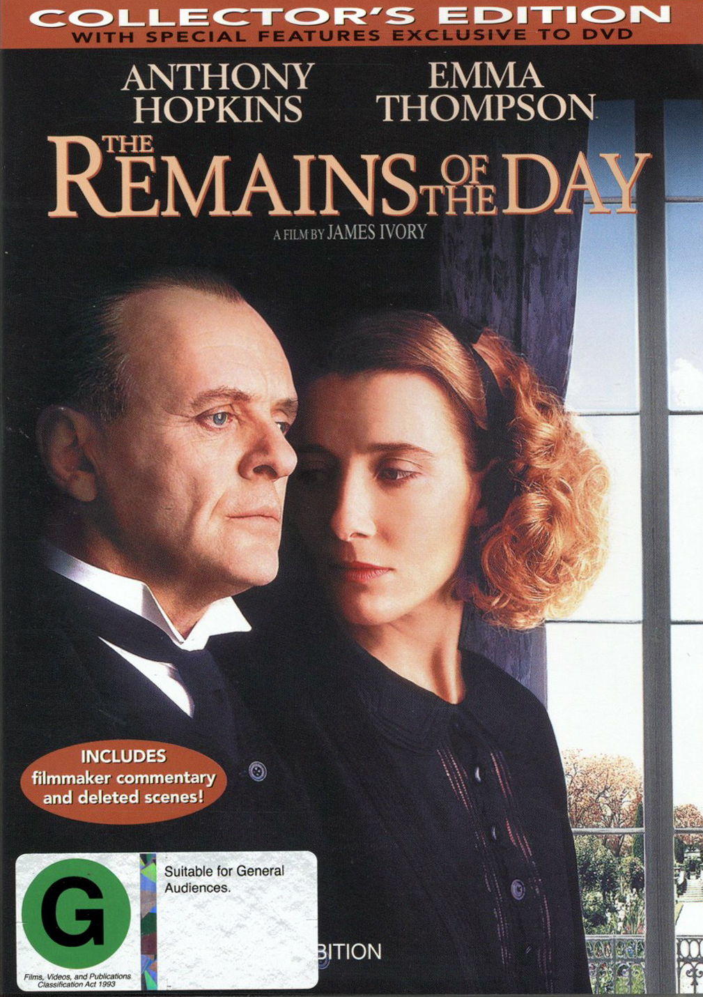 The Remains Of The Day on DVD image
