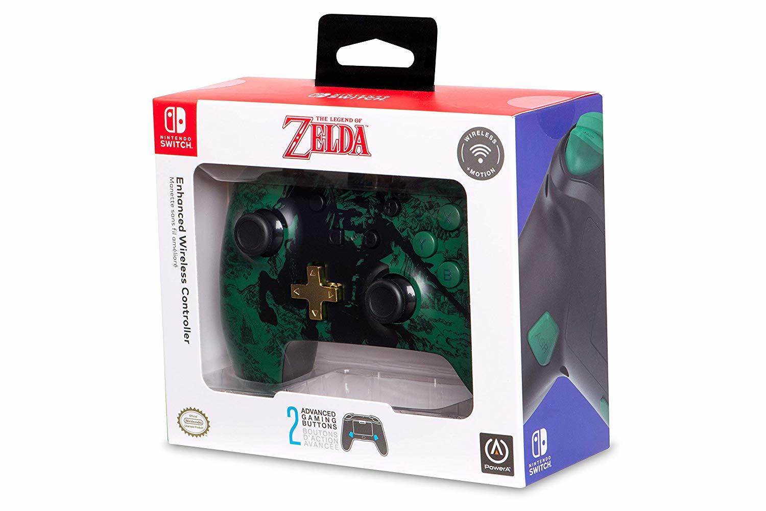 Nintendo Switch Wireless Controller - Zelda Silhouette on Switch