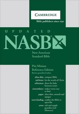 NASB Pitt Minion Reference Bible, Brown Goatskin Leather, Red-letter Text, NS446XR Brown Goatskin Leather image