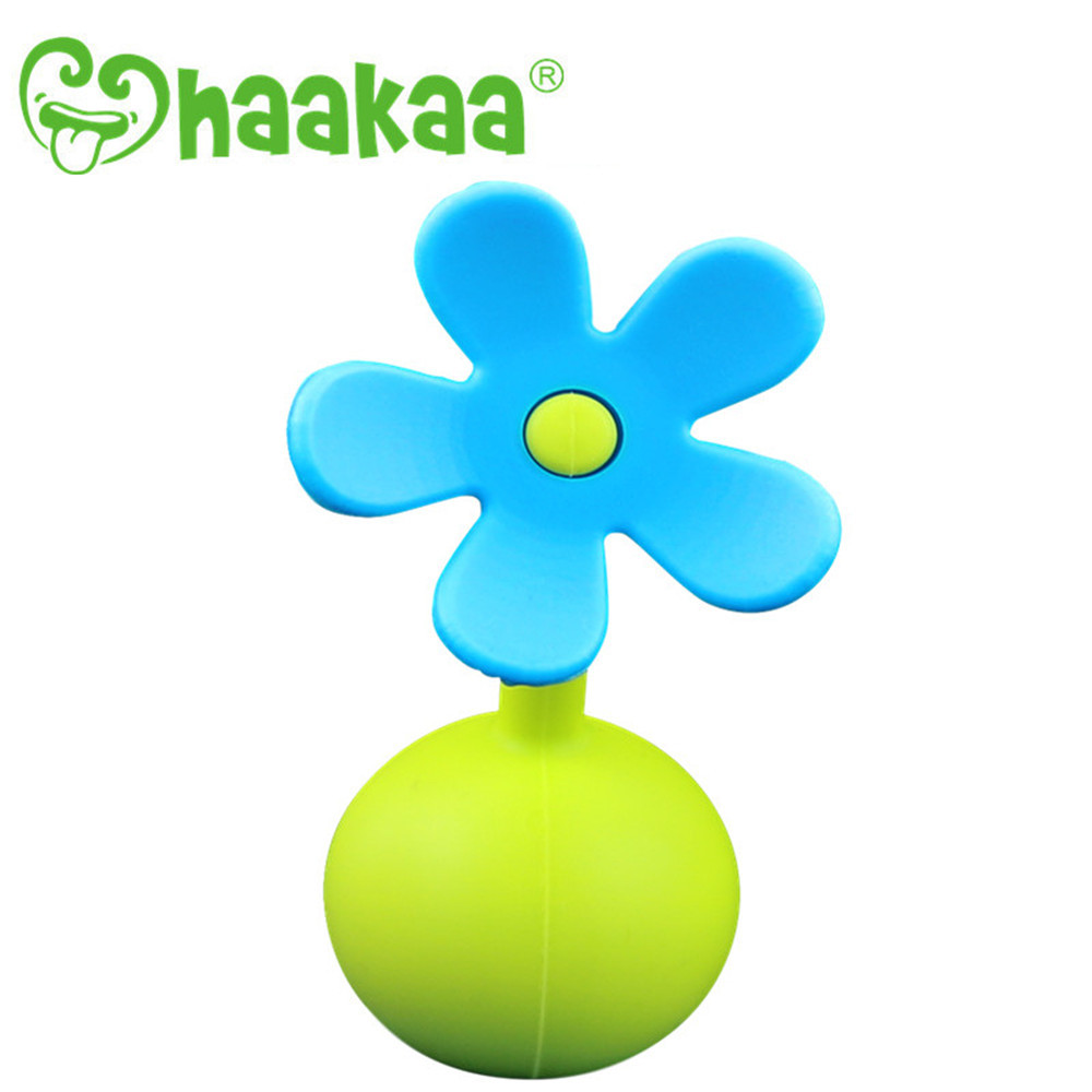 Haakaa: Silicone Breast Pump Flower Stopper Petal - Blue image