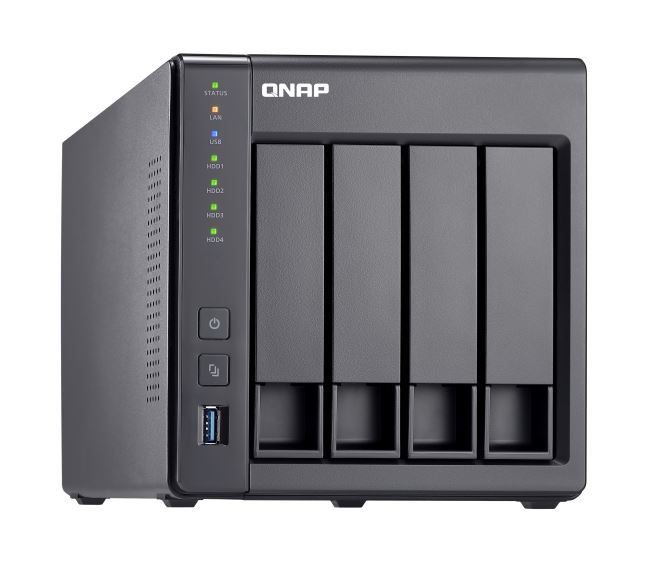 Qnap Ts-431X2-8G 4-Bay Nas (No Disk), Al314 Quad Core 1.7Ghz, 8Gb , Sata 6Gb/S, 1X 10Gbe Sfp+ Lan, 2X Gbe Lan