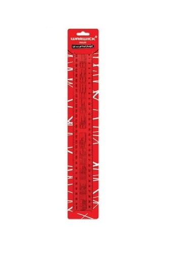 Warwick 30cm Ruler (Clear)