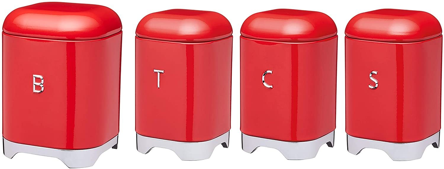 KitchenCraft Lovello Coffee Canister Red at Mighty Ape NZ