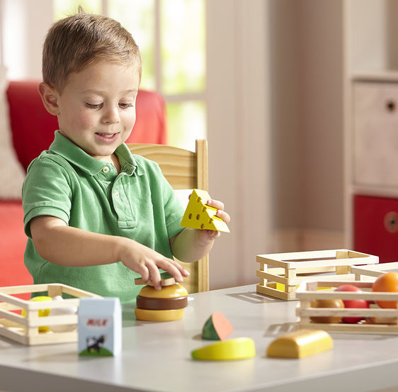 Melissa & Doug: Food Groups - Wooden Roleplay Set