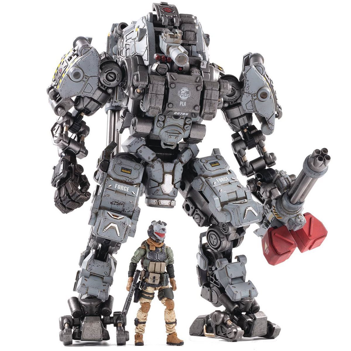 Steelbone Armor (Heavy Firepower Grey) Mecha Figure Set at Mighty Ape NZ