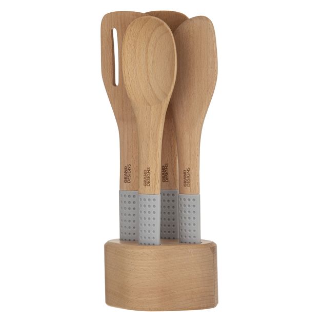 Grand Designs Cooking Utensils with Stand Set at Mighty Ape NZ