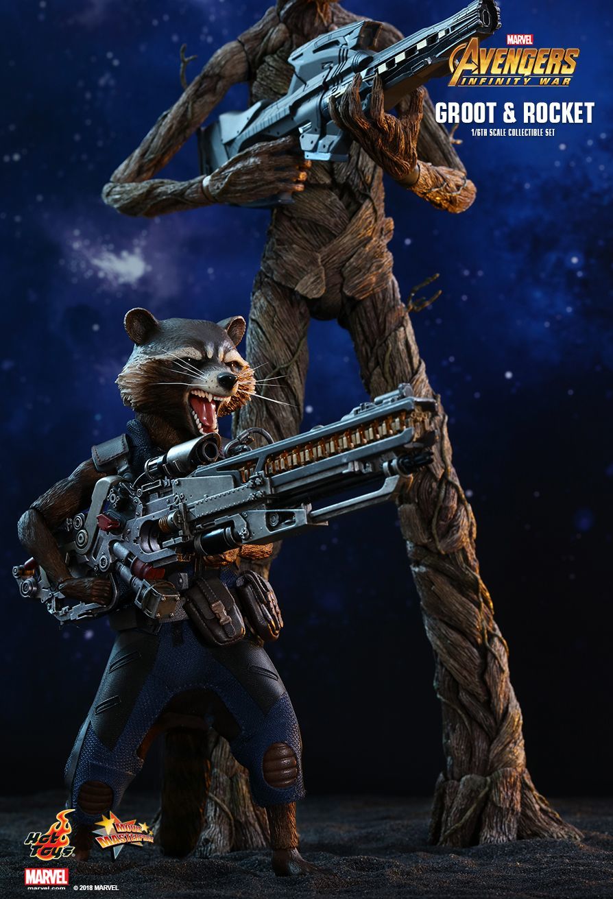 Groot & Rocket - 12" Articulated Figure Set image