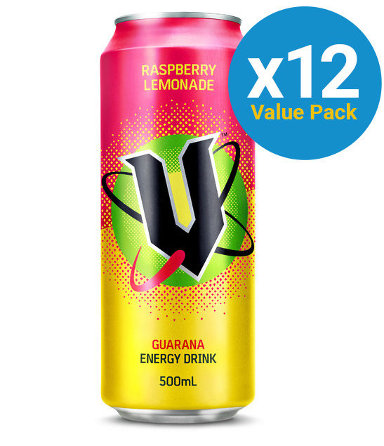 V Raspberry Lemonade 500ml (12 Pack) image